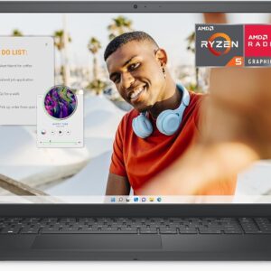 Ordinateur portable Dell Inspiron 15 3535 - Écran 15,6 pouces FHD (1920 x 1080), processeur AMD Ryzen 5 7520U, 8 Go de RAM DDR4, SSD 512 Go, carte graphique AMD Radeon, Windows 11